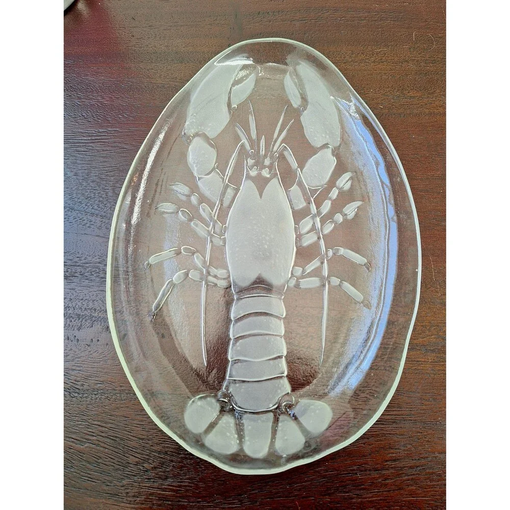 Swedish Kosta Boda lobster plate